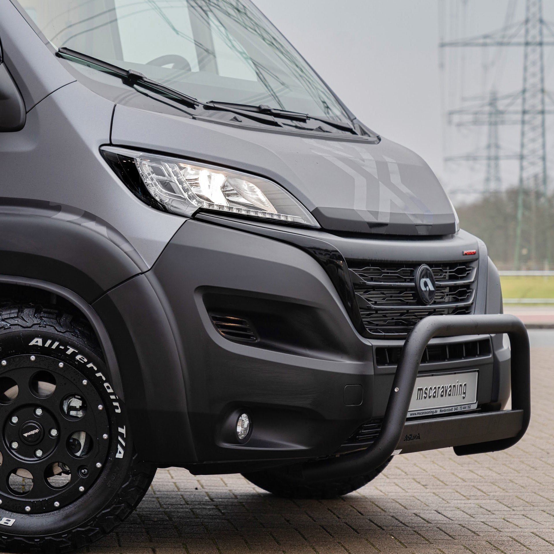 Delta Blackline Frontbügel/ Bullenfänger Schwarzmatt - Zweidreitage
