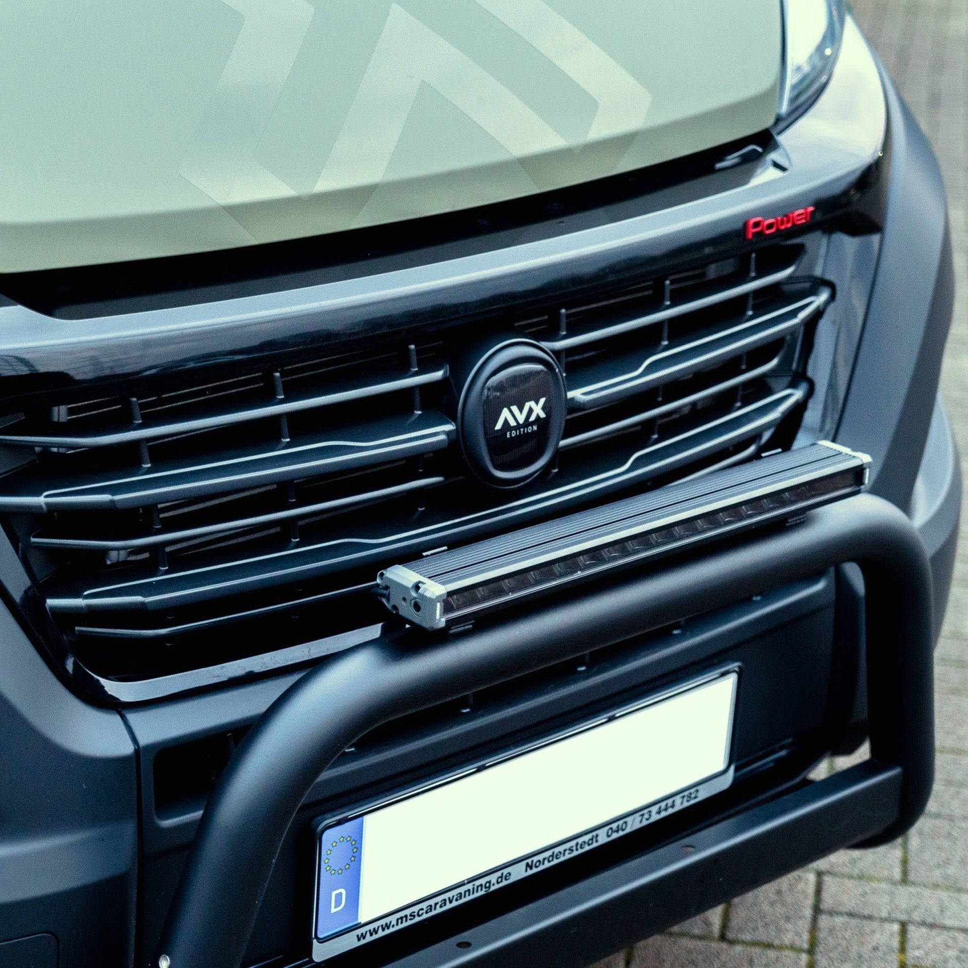 Delta Blackline Frontbügel/ Bullenfänger Schwarzmatt - Zweidreitage